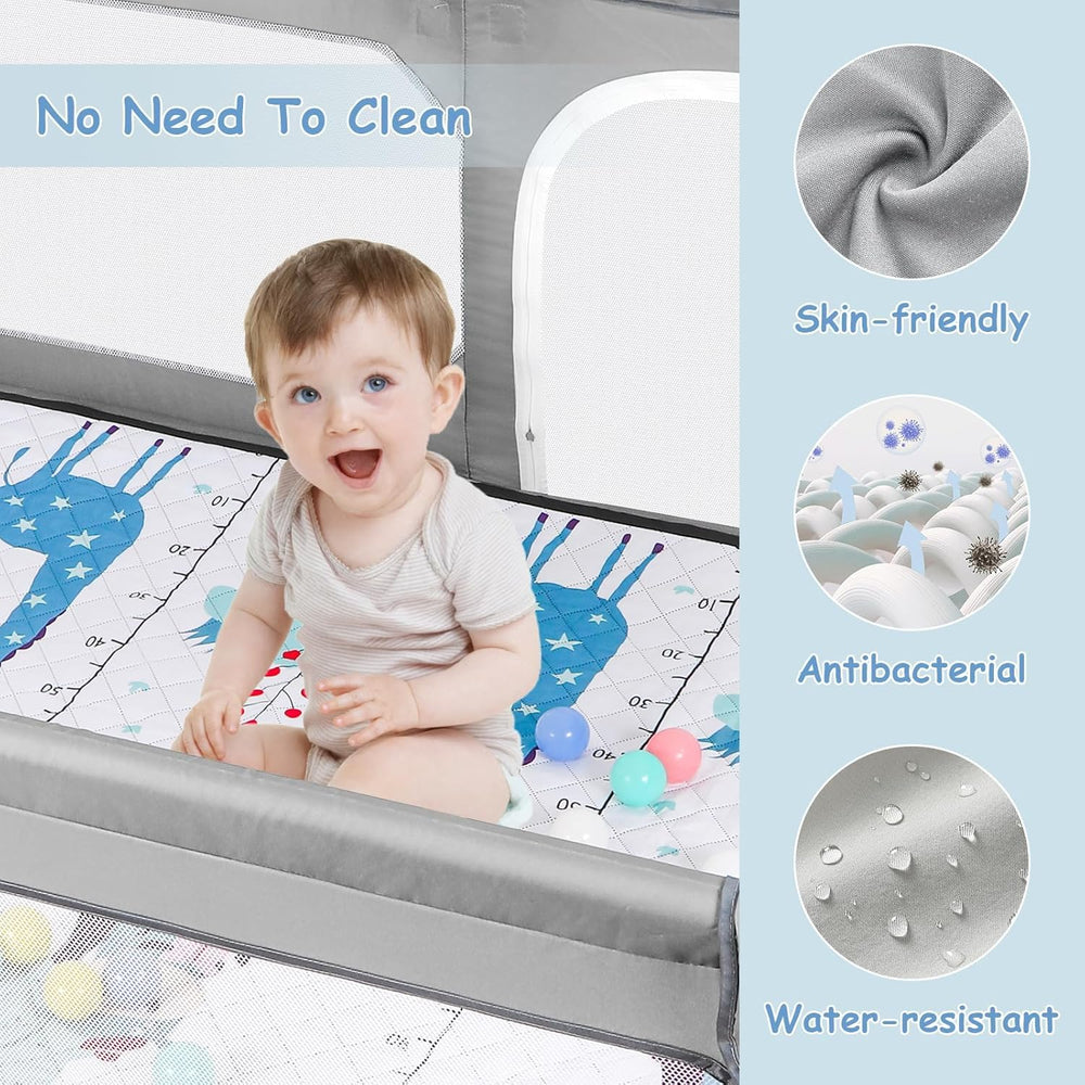External zipper entry on JINXIA playpen enables parent-led access and safe exits