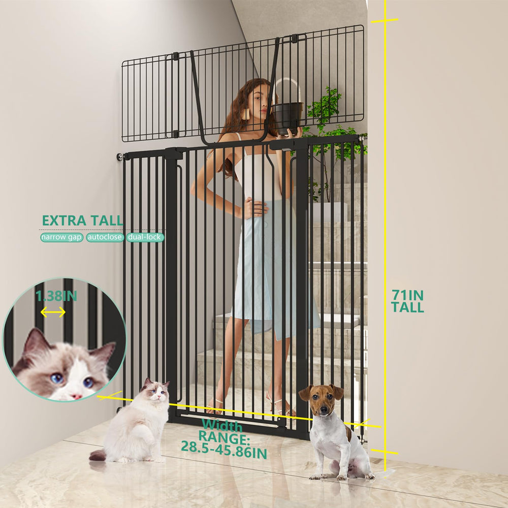 Jiprlak51 adjustable cat door wide enables flexible doorway access for pets.