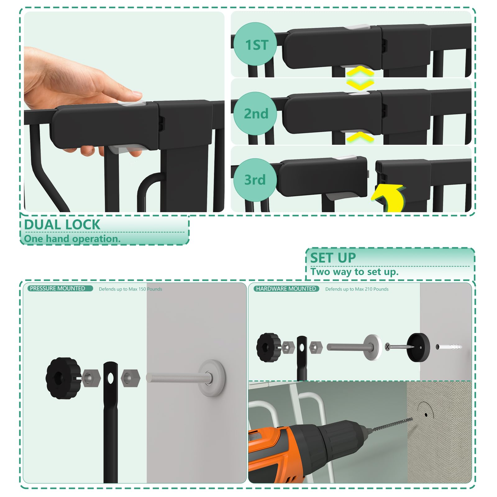 Jiprlak51 extensions widen doorway fit for larger spaces.