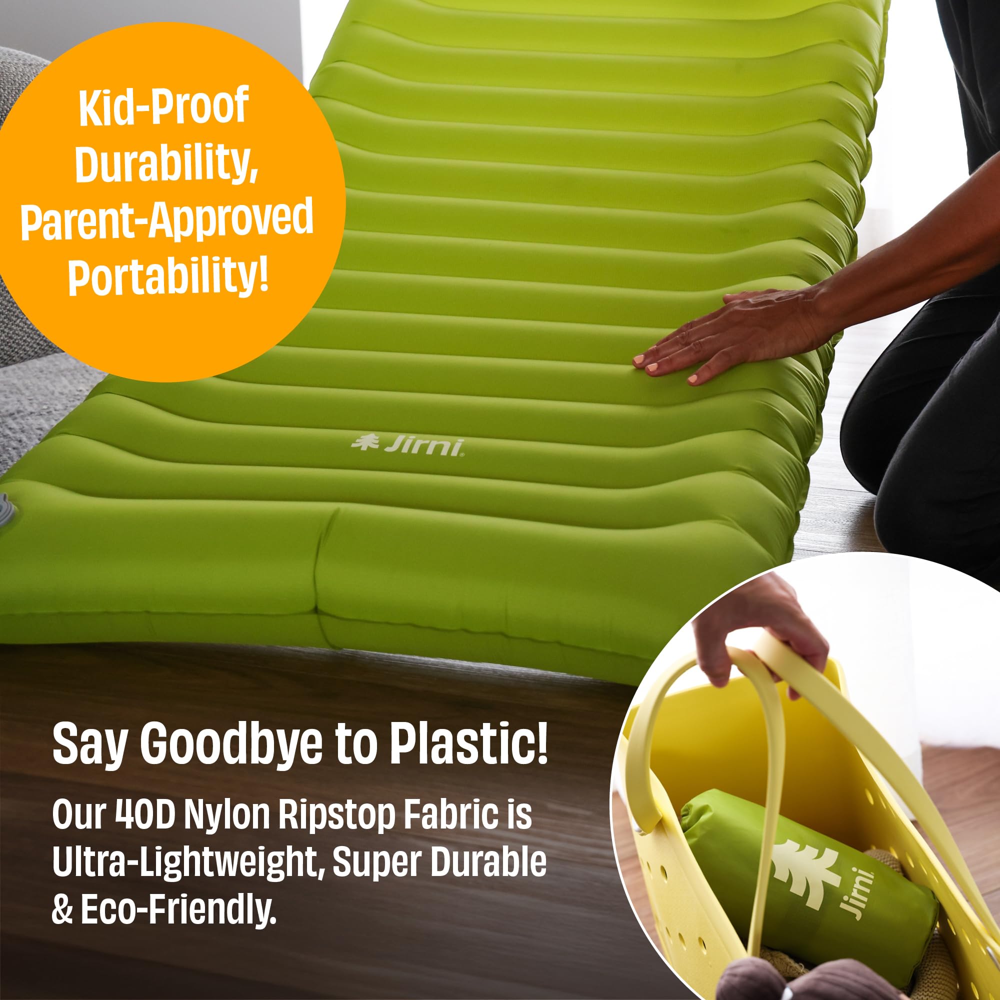 Jirni bed comes with a 5-year warranty for lasting family trips
