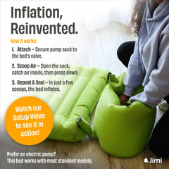 Jirni eco-friendly materials provide a non-toxic sleep surface