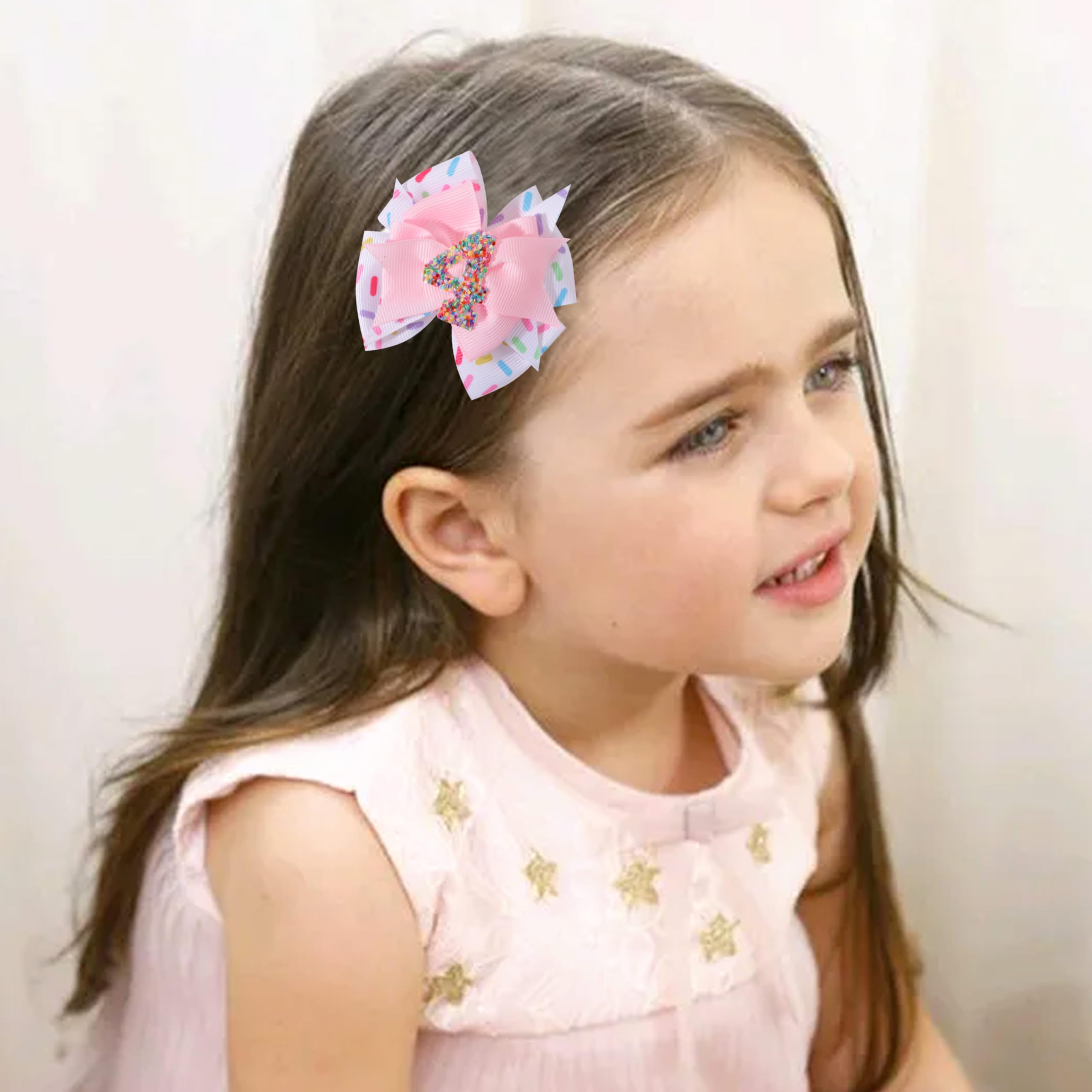 Jissoo pink bow clip suits all hairstyles for parties