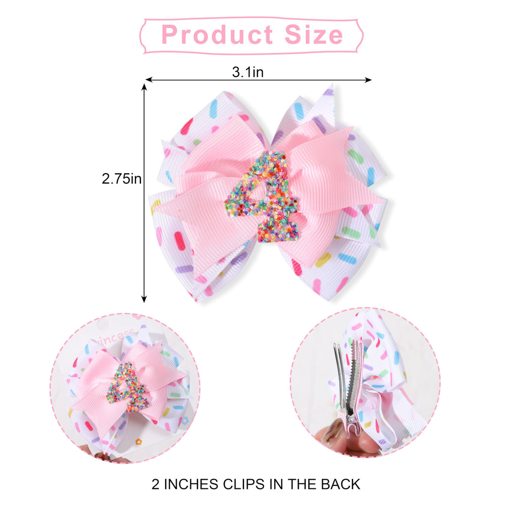 Jissoo pink confetti hair clip adds sparkle to princess outfits