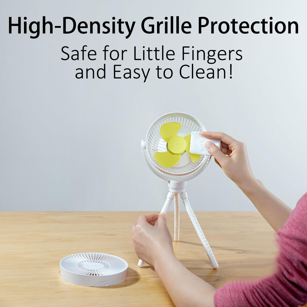 JISULIFE 11-hour battery keeps little ones cool on outings.