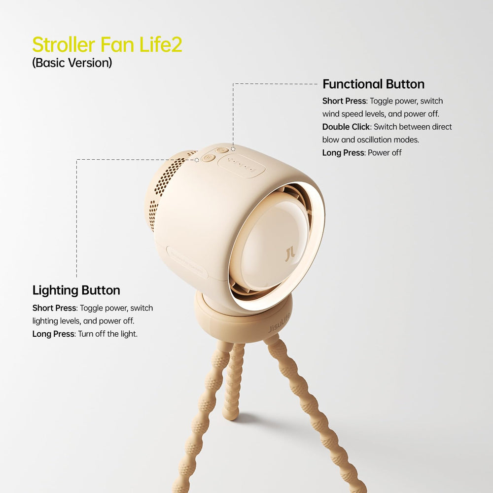 JISULIFE battery 4000mAh rechargeable provides long-lasting cooling during outings