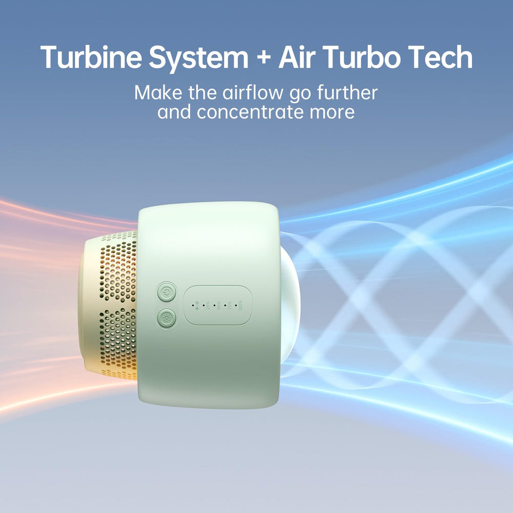 JISULIFE crib fan with Air Turbo Tech for powerful breeze