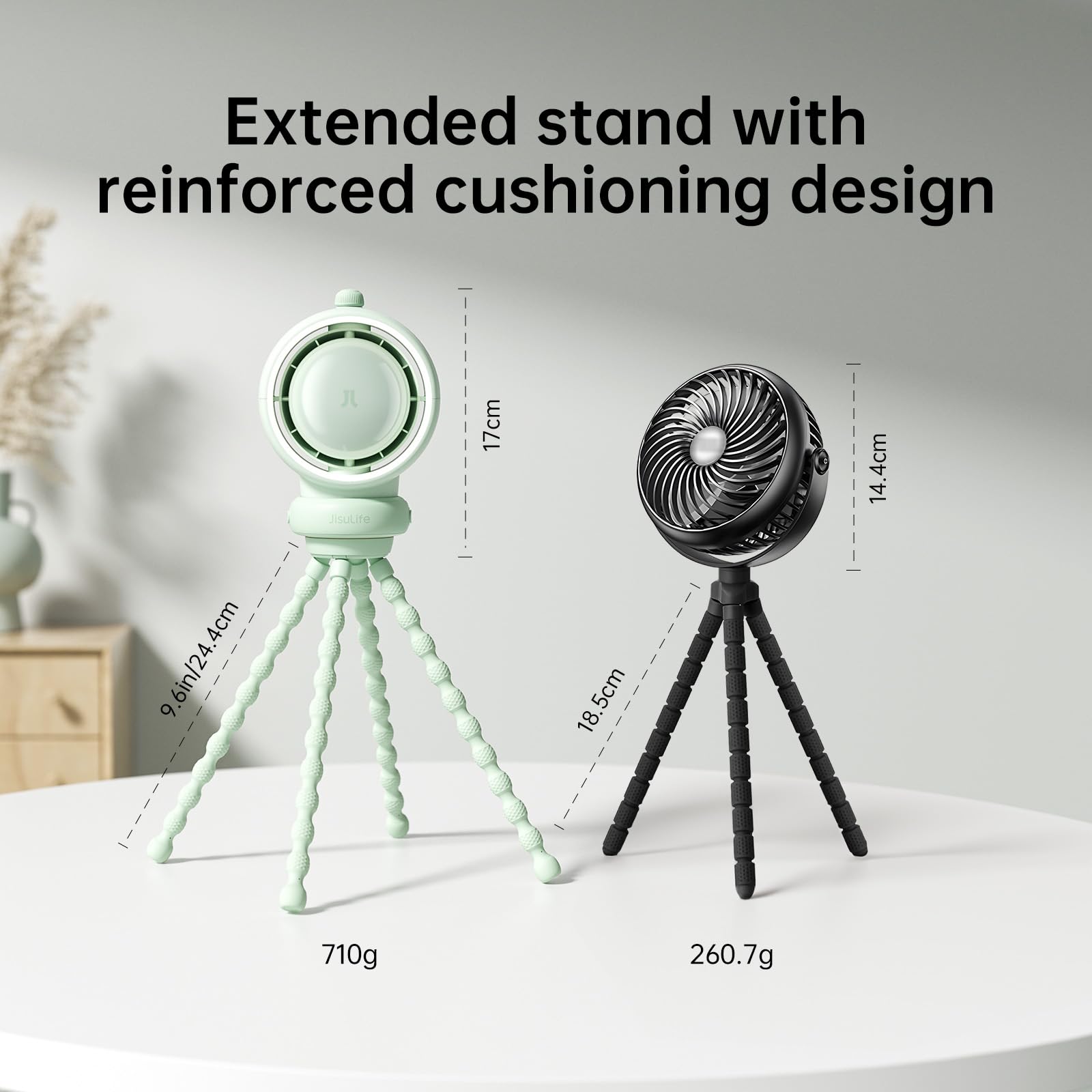 JISULIFE LED display and night light enable easy control and soft illumination