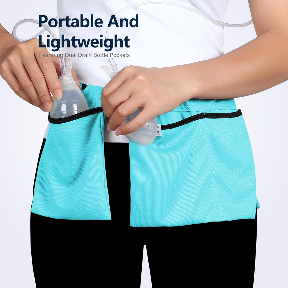 JISUNZON Mastectomy Drainage Pouch blue adjustable waist belt customize comfort