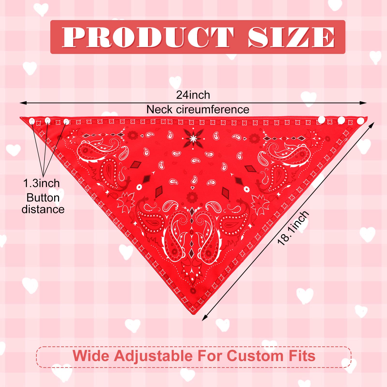 Jiuguva bandana bib in orange paisley, soft cotton for daily wear
