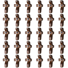 JIUKONG 30-pack wooden cross fidget in hand for calming focus.