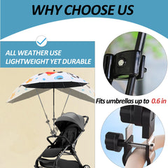 JIUKONG gooseneck umbrella mount directs shade with precision