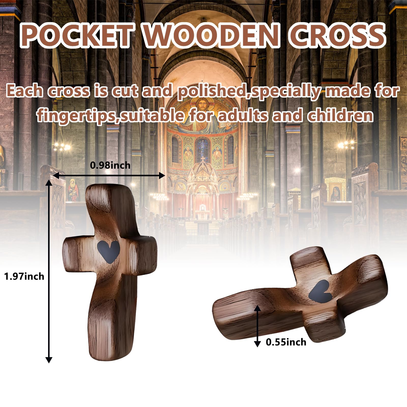 JIUKONG handmade pocket cross ready for discreet prayer reminders.