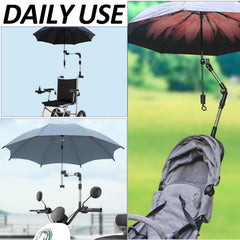 JIUKONG umbrella holder for chairs, bikes, and wheelchairs for hands-free sun protection
