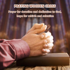 JIUKONG wooden cross decor with natural tones for any space.