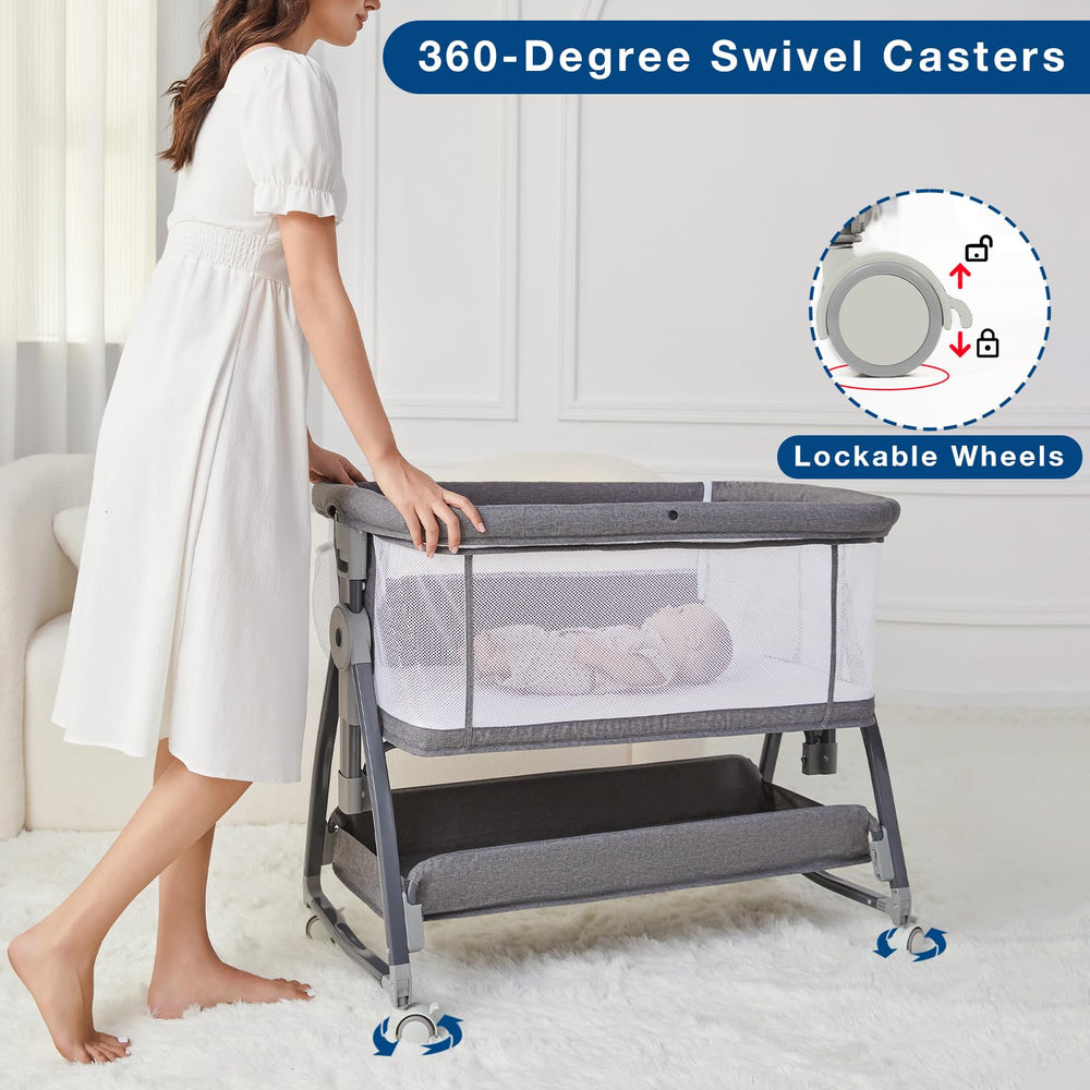Jixrolyn storage basket underneath keeps essentials within reach.