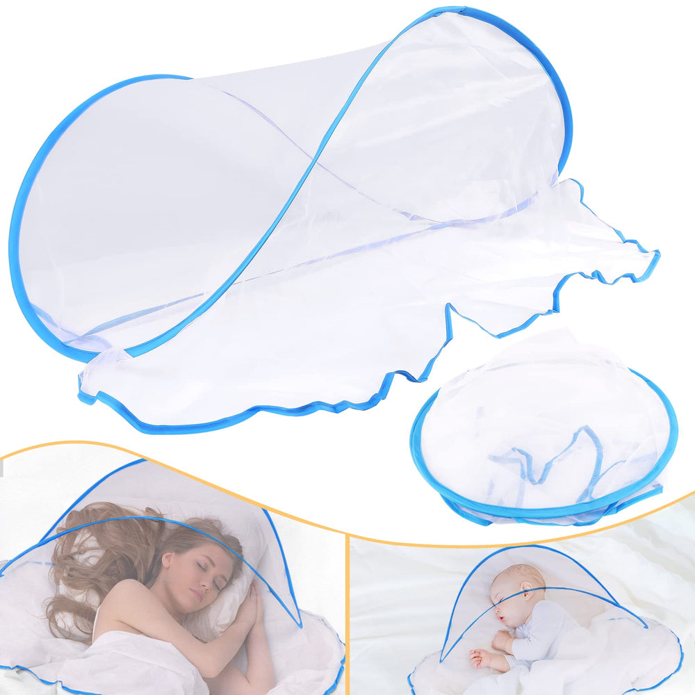 Jixsloft portable mosquito net tent folded disc, ultra-light and compact for travel.