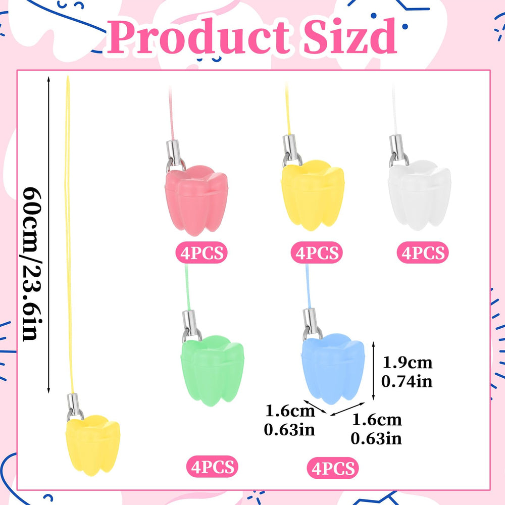 JIYIN pink tooth necklace box for colorful keepsake collection