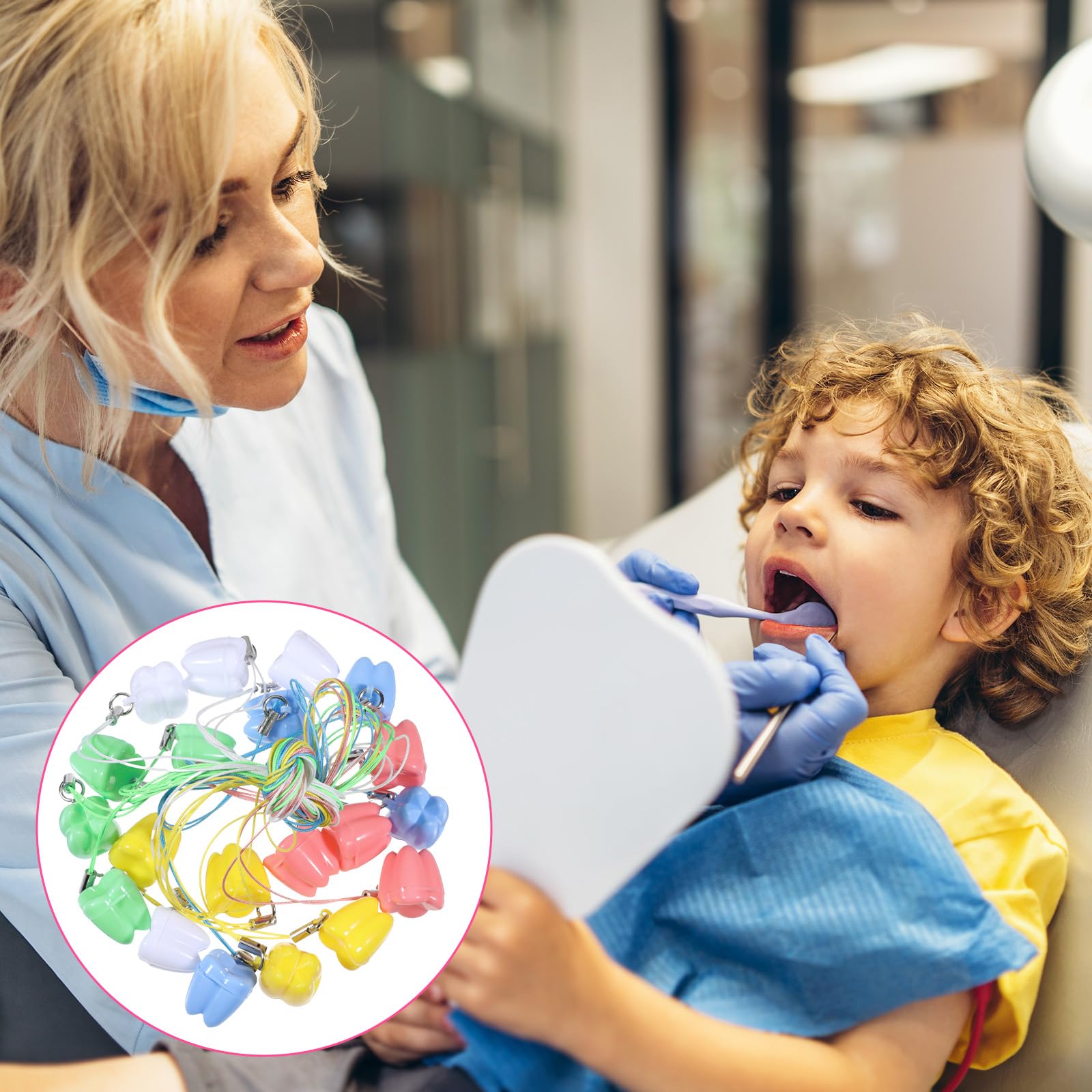 JIYIN yellow tooth necklace box for durable, kid-friendly storage
