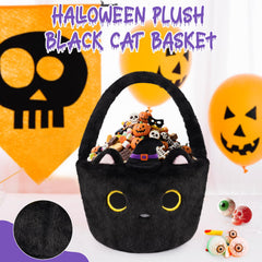 JIZWPOOM Soft plush handle for easy carrying during Halloween.