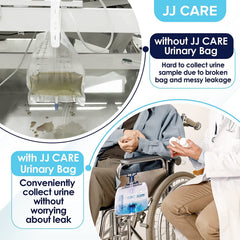 JJ CARE 48-inch drainage tube displayed for flexible positioning.