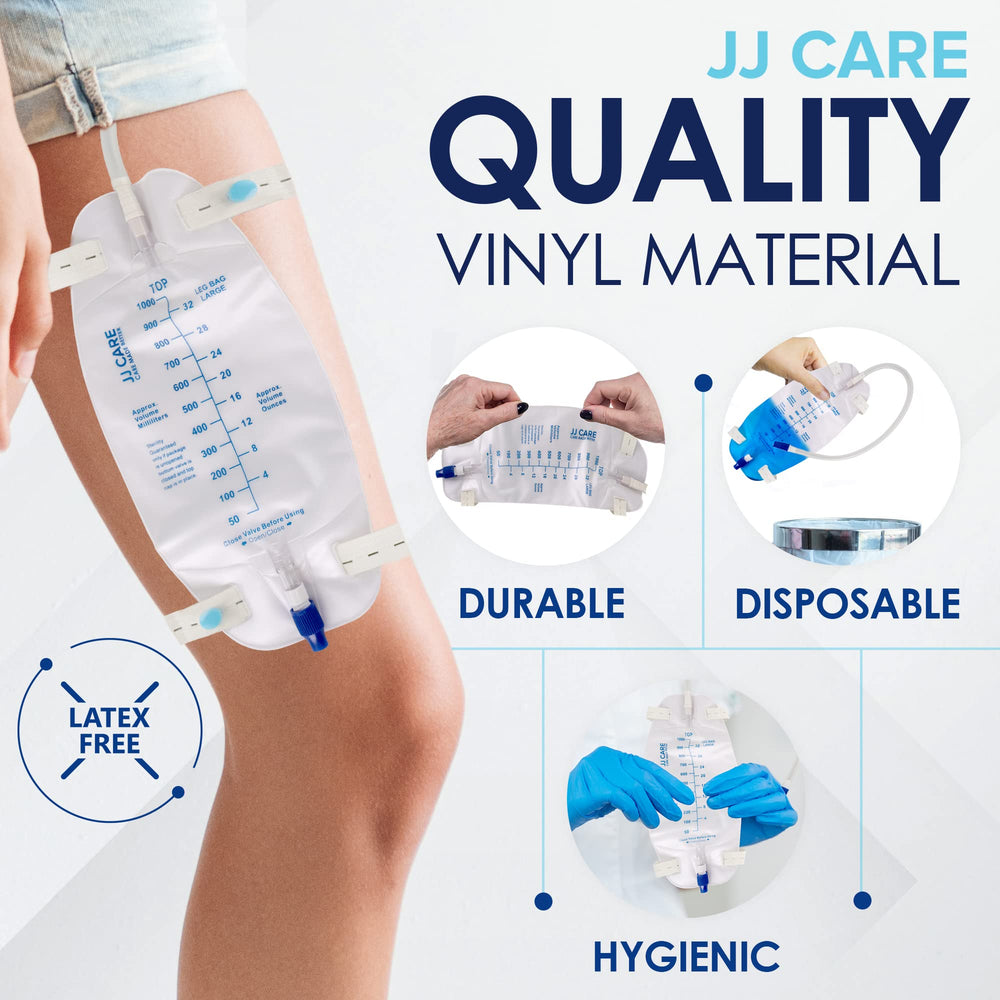 JJ CARE bag hanging on bedside or IV stand for convenient access