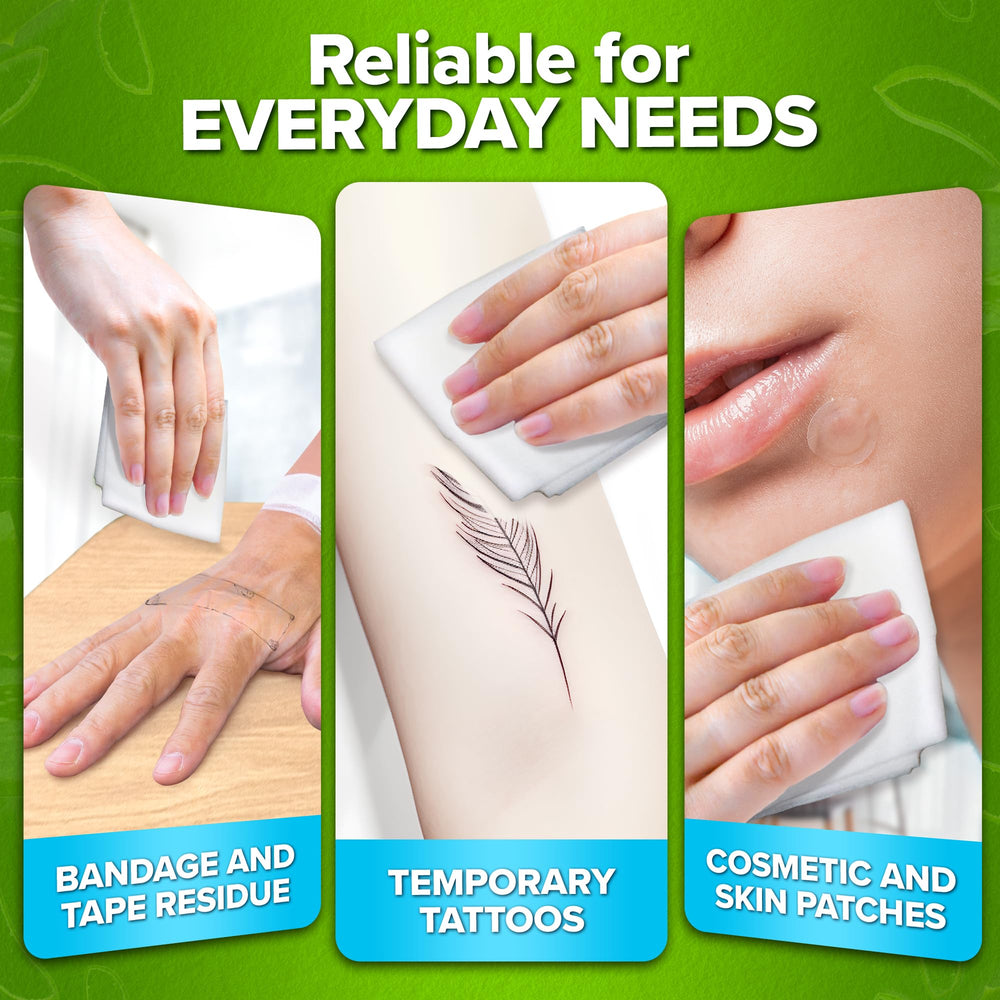 JJ CARE dressing-change support adhesive remover for residue cleanup.