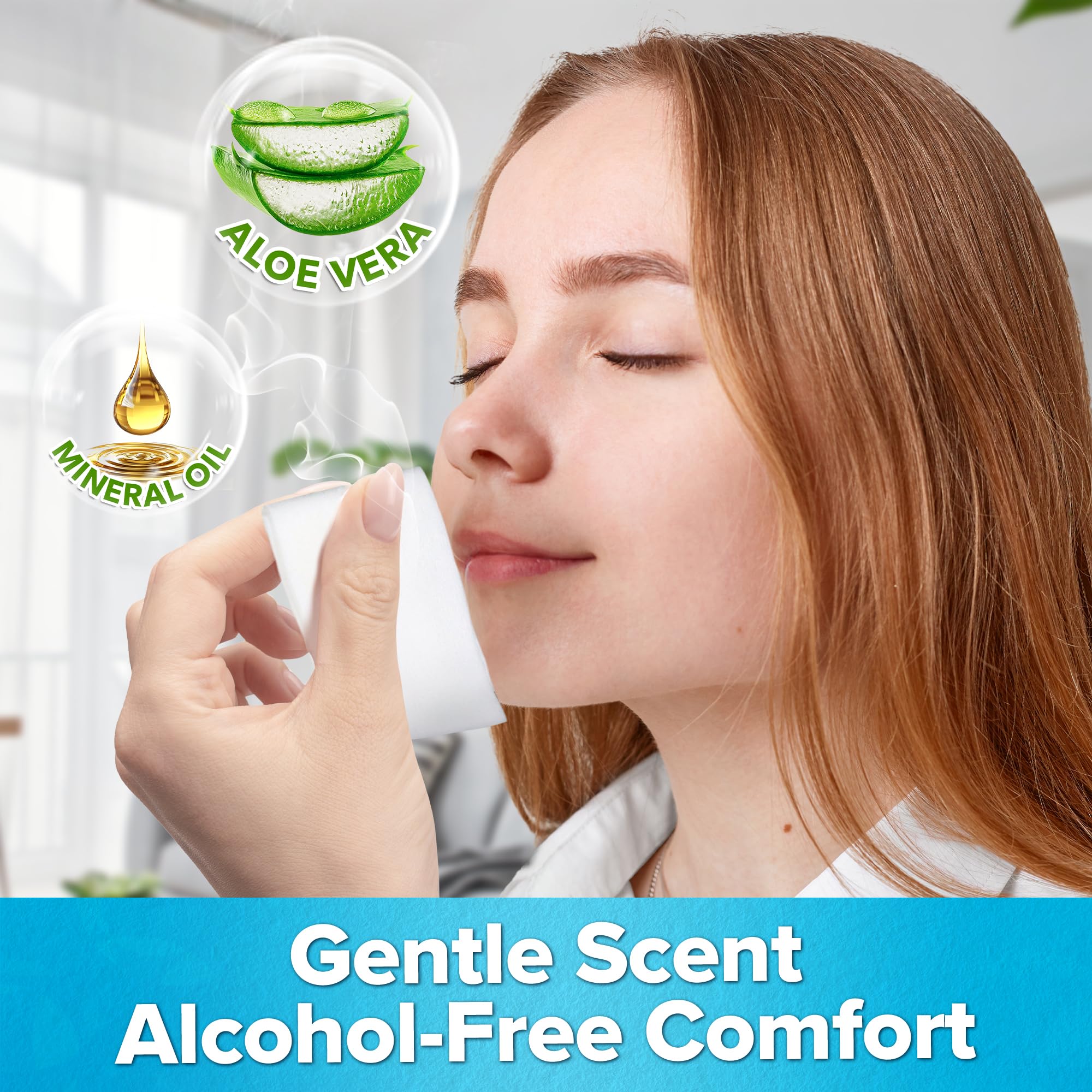 JJ CARE sensitive-skin adhesive remover wipes to minimize irritation.