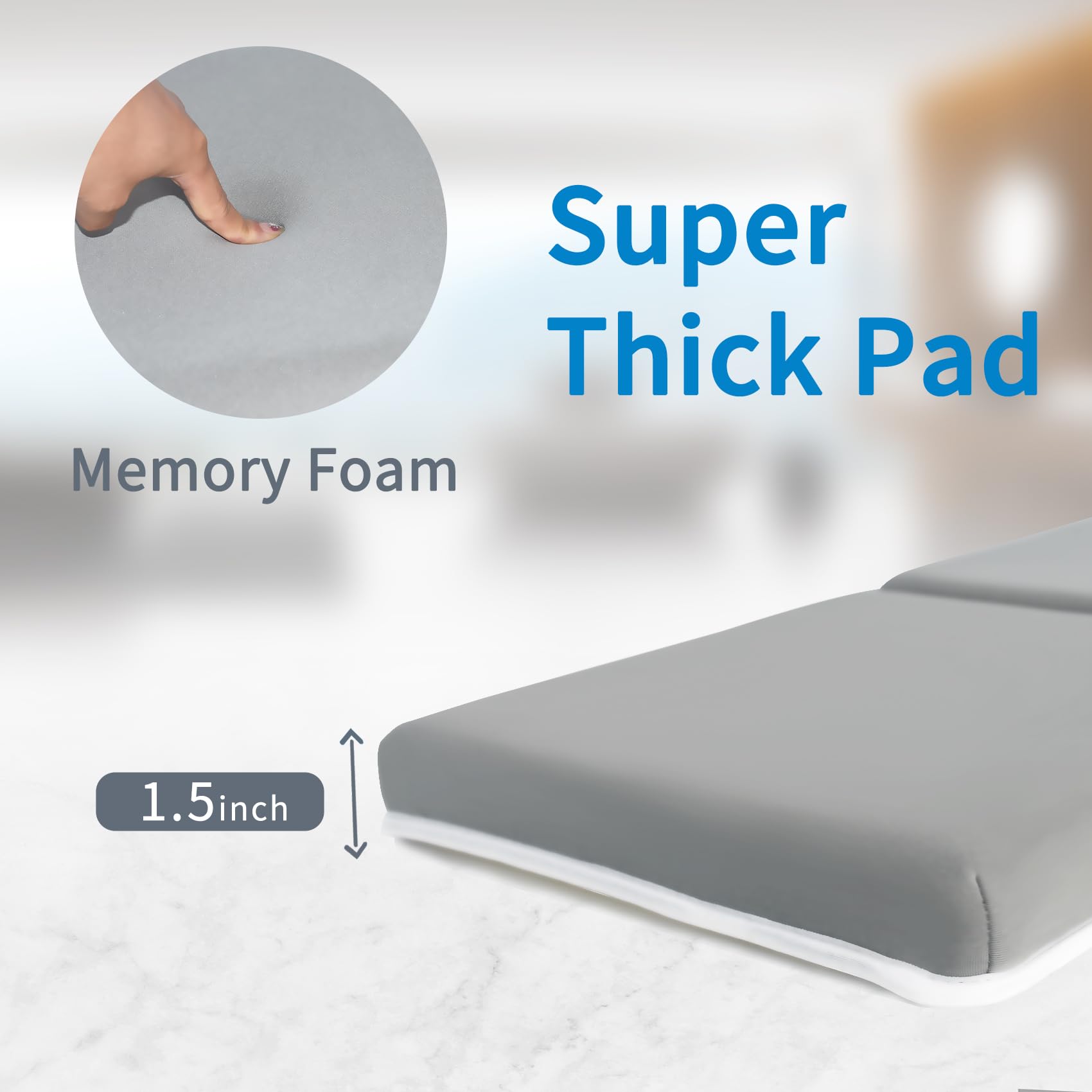 JJGoo memory foam bath kneeler offers soft, cushioned support