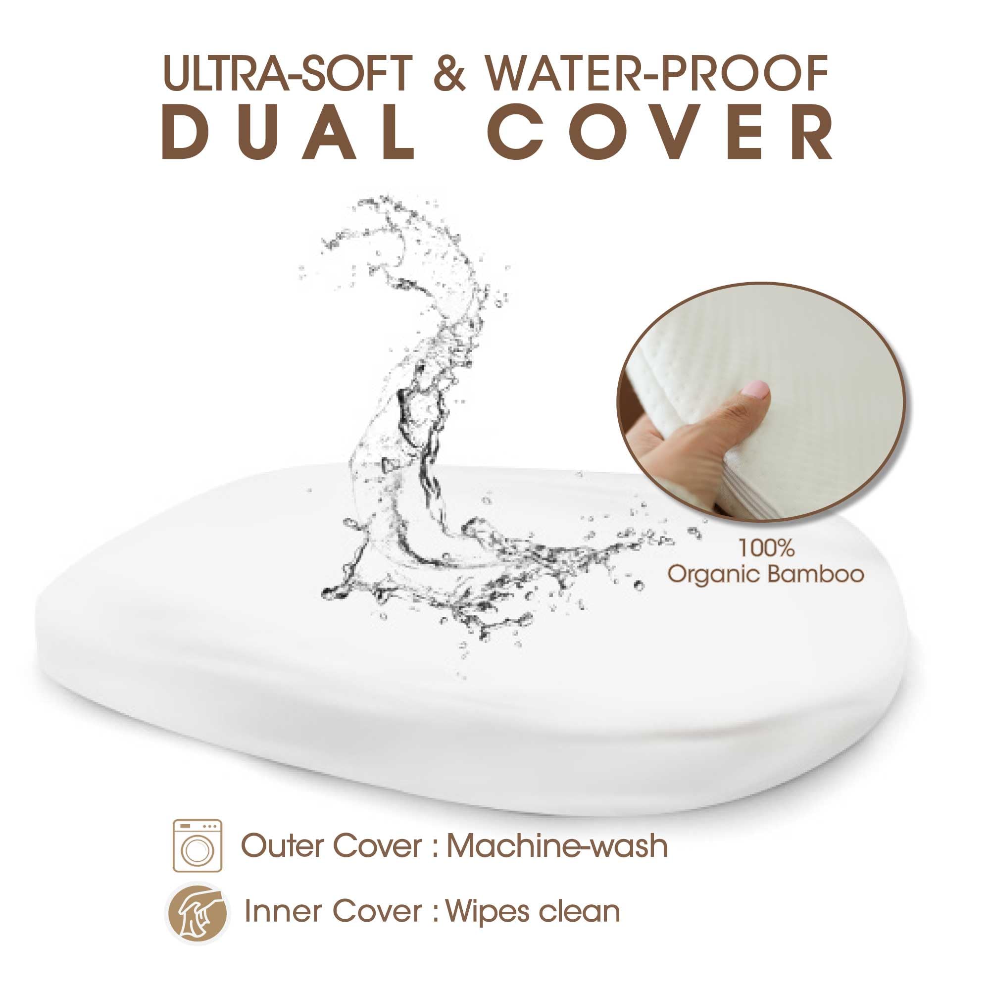 Dual cover system by J&JOO for easy washing and hygiene