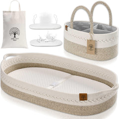 JJOO baby changing basket open view offers portable changing space for home and travel.