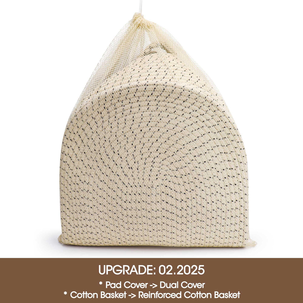 Organic cotton rope detail adds a soft touch and style