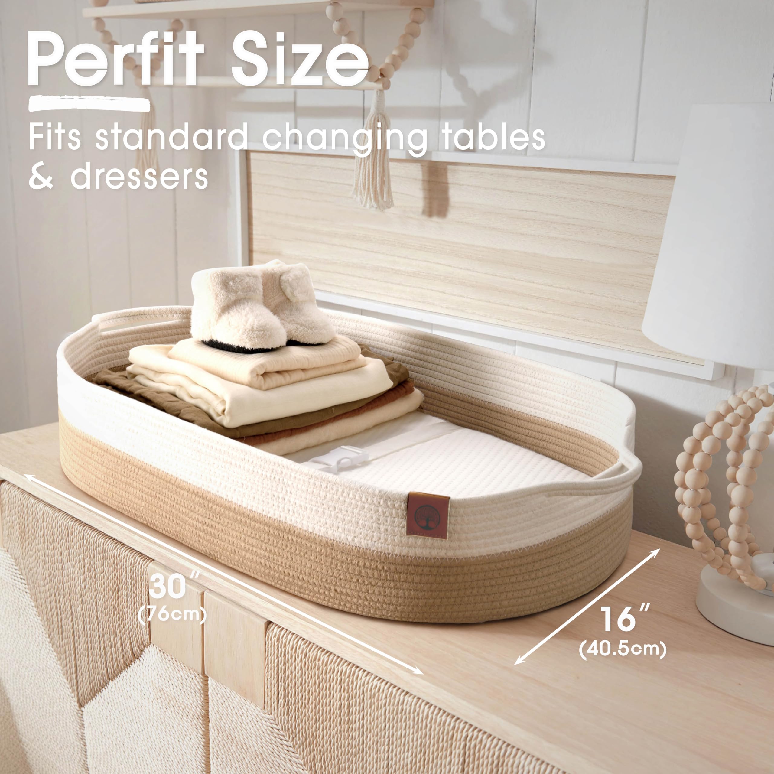 JJOO changing basket doubles as storage for toys and props.