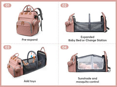 JKJRJJ diaper bag sun-protection feature shields baby outdoors