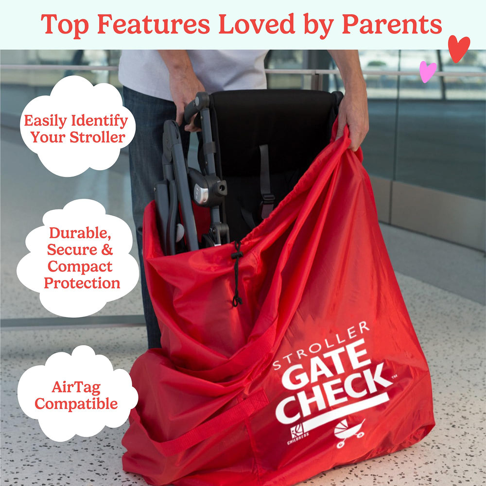 JL Childress bag fits most single and some double strollers for travel