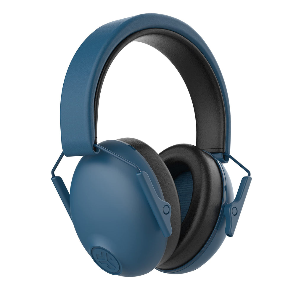 JLab JBuddies Protect adjustable headband earmuffs for growing kids, comfortable fit.