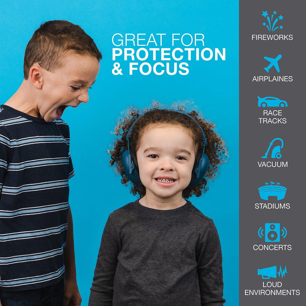 JLab JBuddies Protect suitable for infants to teens during loud events.