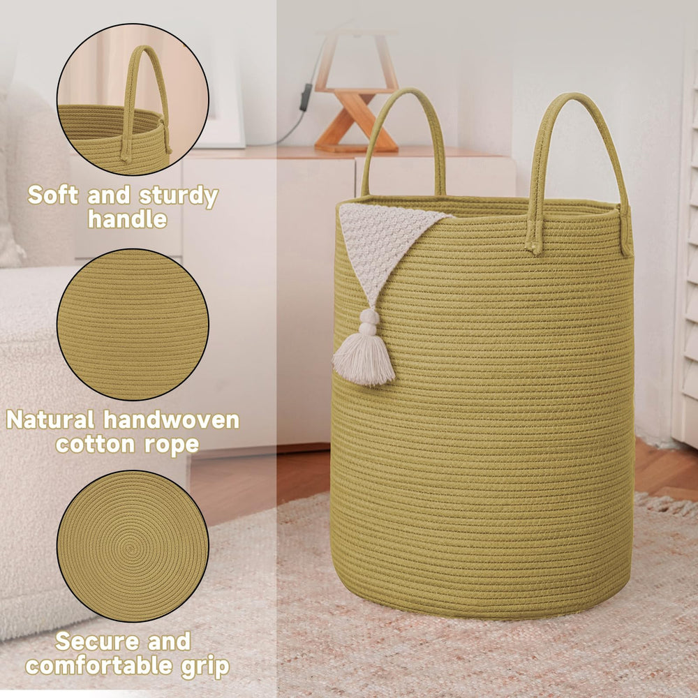 JMvicyroam natural cotton rope material is gentle around kids and pets.