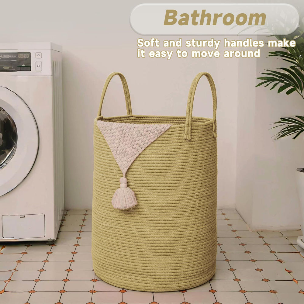 JMvicyroam collapsible laundry basket folds flat for easy storage