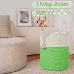 JMvicyroam cotton rope storage bin for clothes offers sturdy daily use