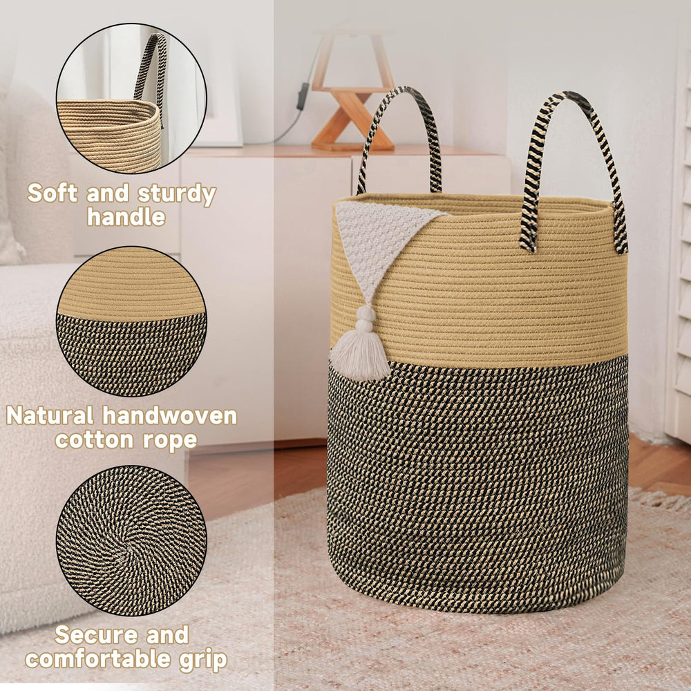 JMvicyroam stylish storage bin doubles as decor in living areas.