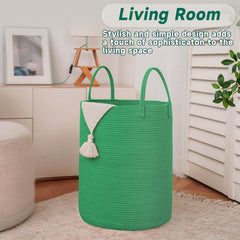 JMvicyroam decorative nursery hamper enhances living spaces while storing nursery essentials.