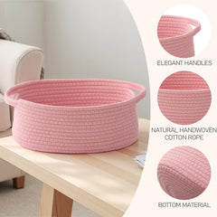 Gift-ready pink JMvicyroam basket for birthdays or small gifting presentations.