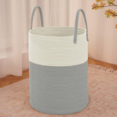 JMvicyroam large woven laundry basket 60L offers stylish storage for blankets and clothes