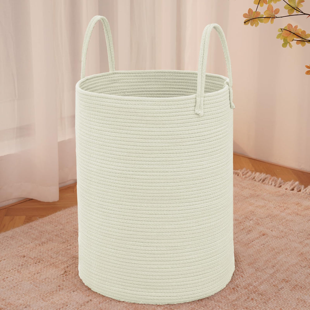 JMvicyroam large woven basket for blankets, stylish and sturdy storage solution