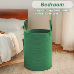 JMvicyroam living room decor basket blends with interiors while concealing clutter.