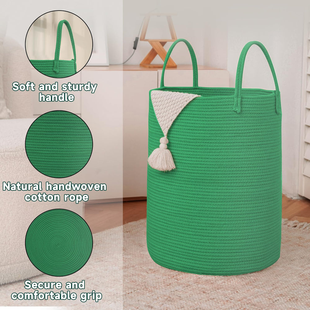 JMvicyroam natural handmade basket adds eco-friendly storage to any room.