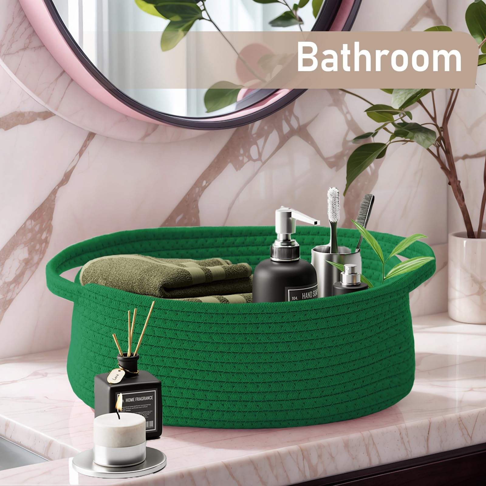JMvicyroam rope basket for pantry or closet organization.