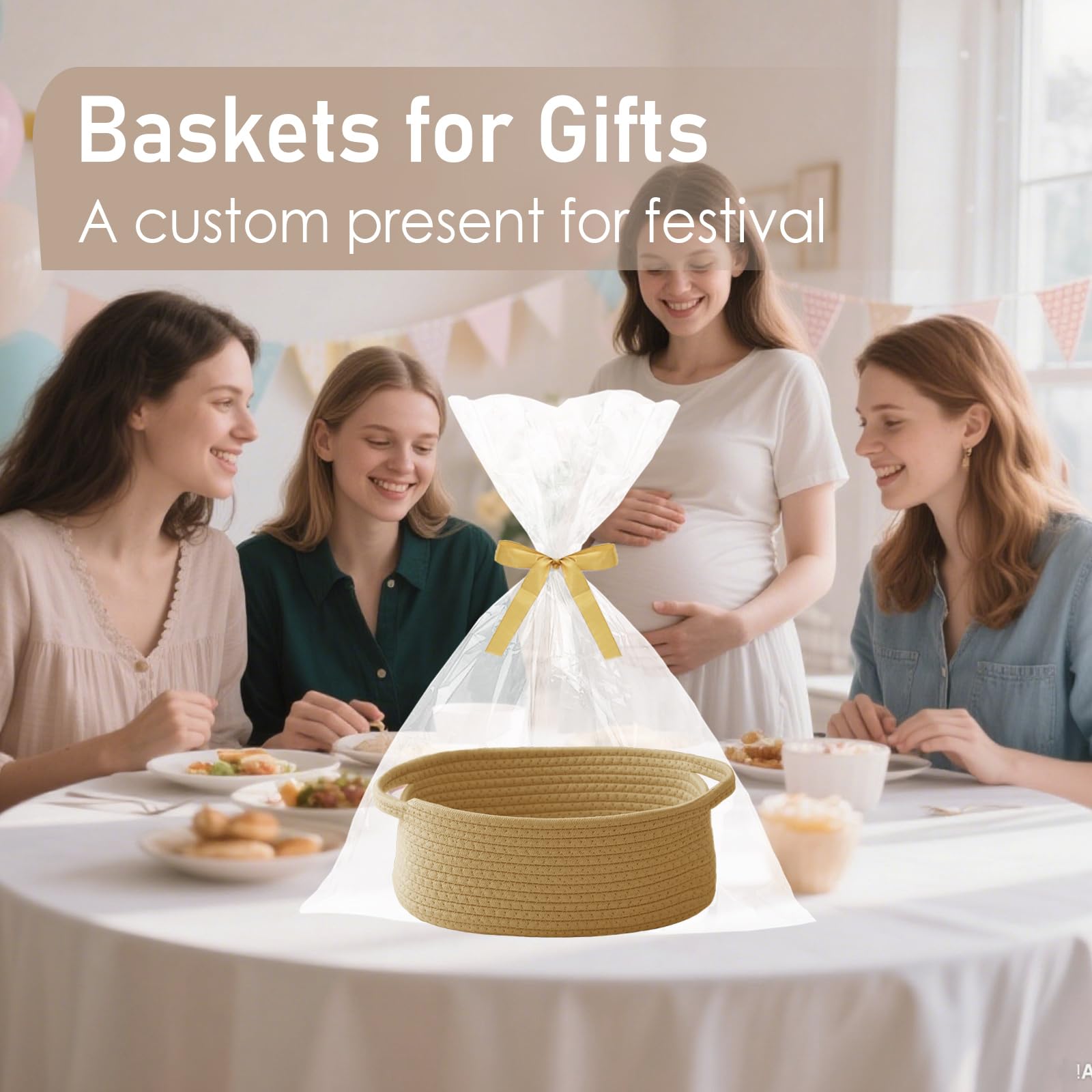 JMvicyroam decorative basket adding rustic charm to any room