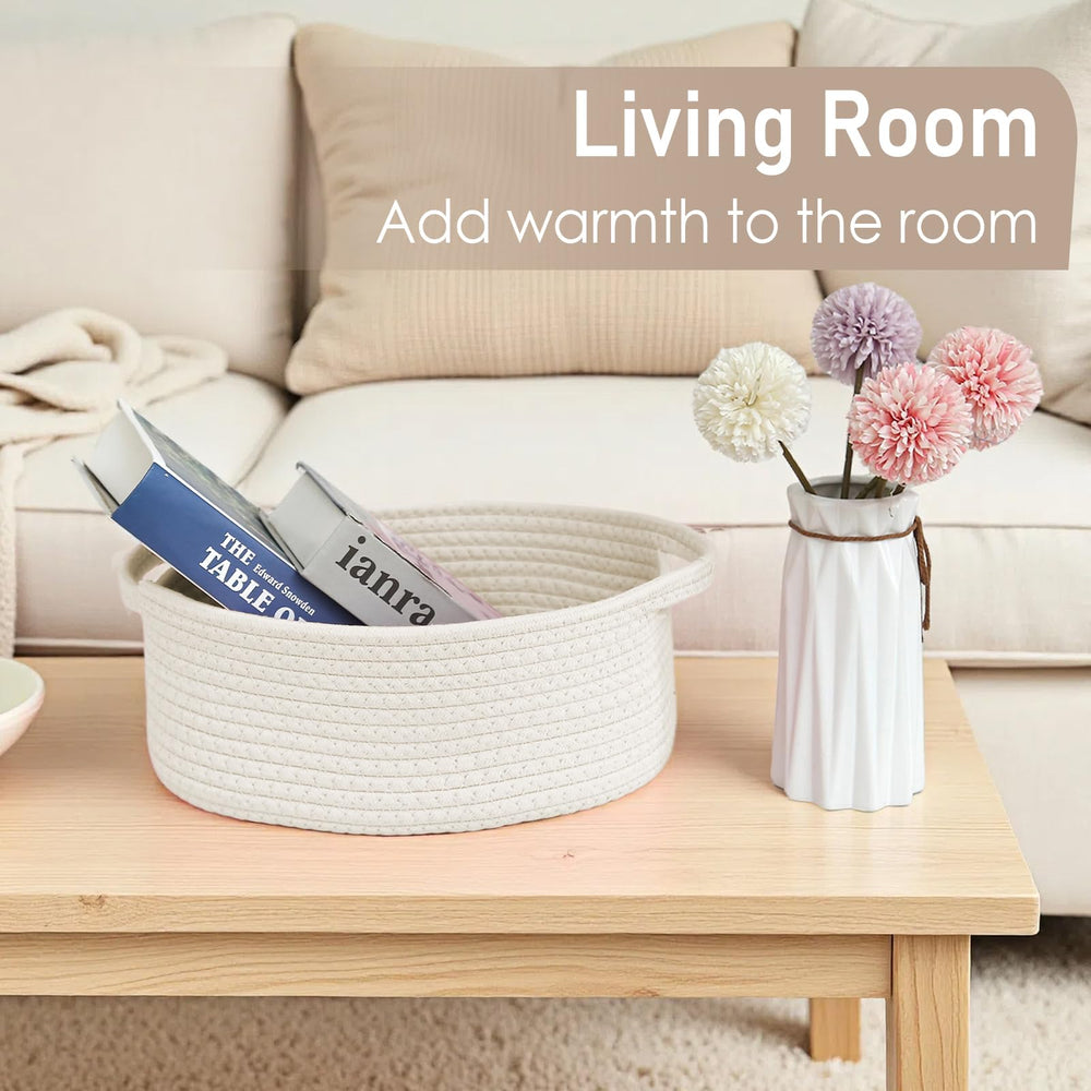 JMvicyroam woven basket as a toy bin for kids and pets