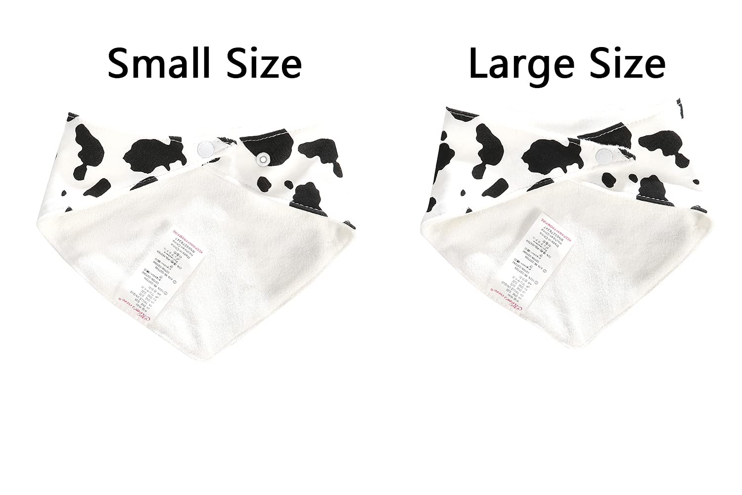 JN&LULU bandana bib soft cotton close-up emphasizes gentle fabric